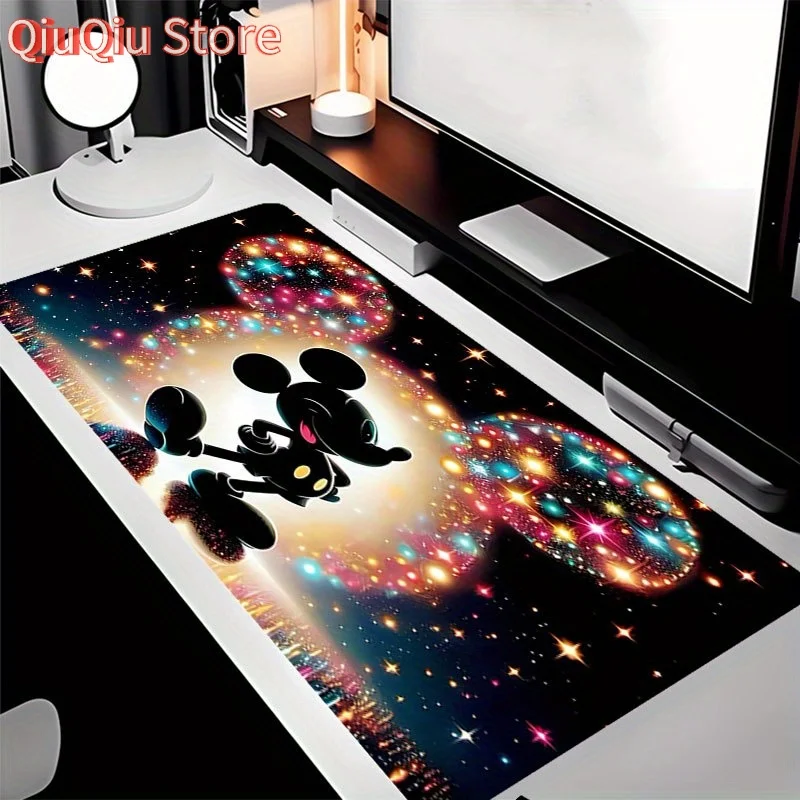 

Нескользящий коврик для мыши премиум-класса с Микки Тема, прошитые края, прочный резиновый материал, водонепроницаемая ткань, для настольного компьютера и игр - гр