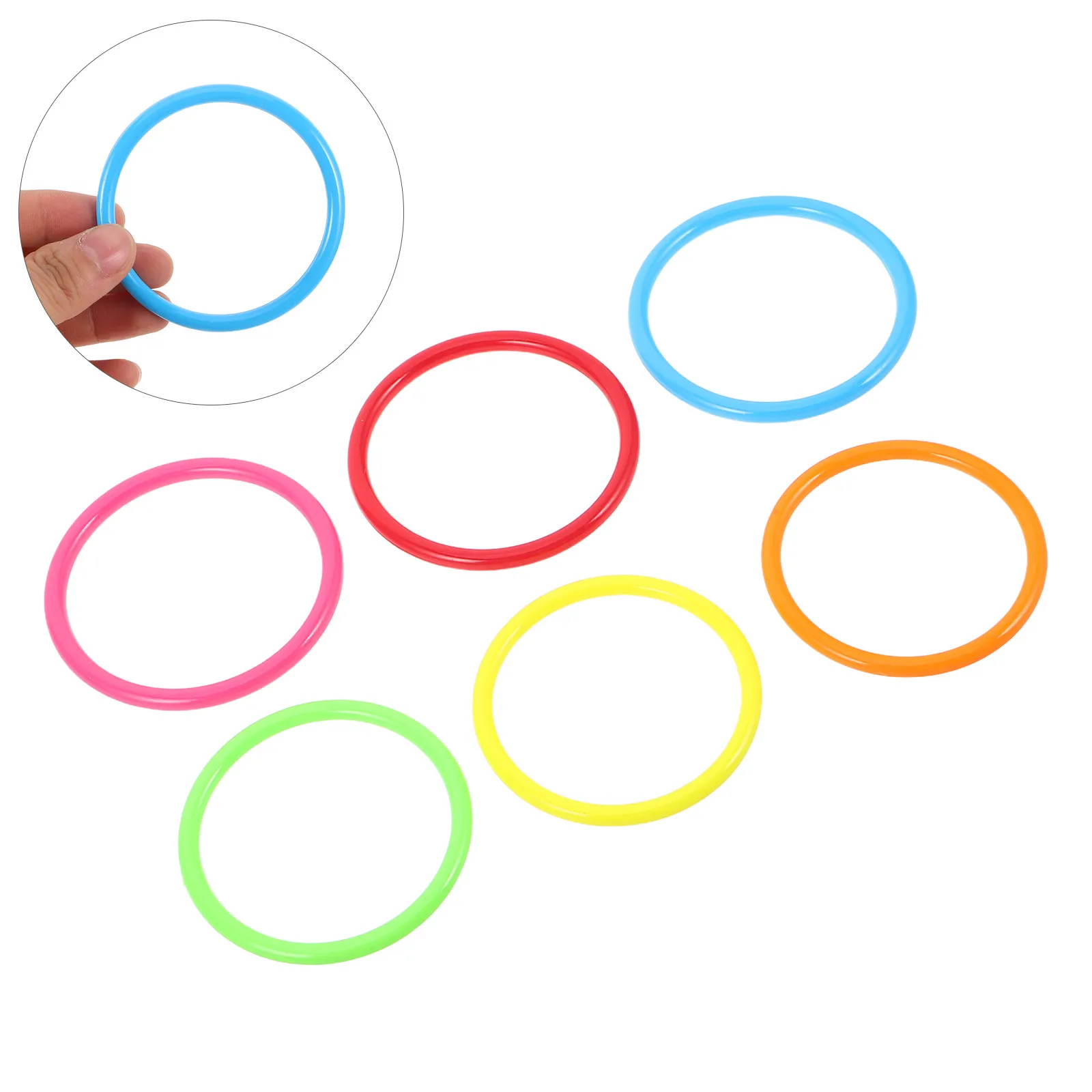 24Pcs Plastic Candy Colored Bracelets Chunky Bangle Wristbands for 's Parties Birthday Bag Fillers Playtime