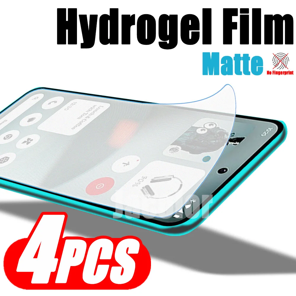 

4pcs Matte Hydrogel Film For Nothing Phone (3) (3a) Pro (2) (2a) Soft Film For Nothing CMF Phone 2 Pro 3a 3 Gel Screen Protector