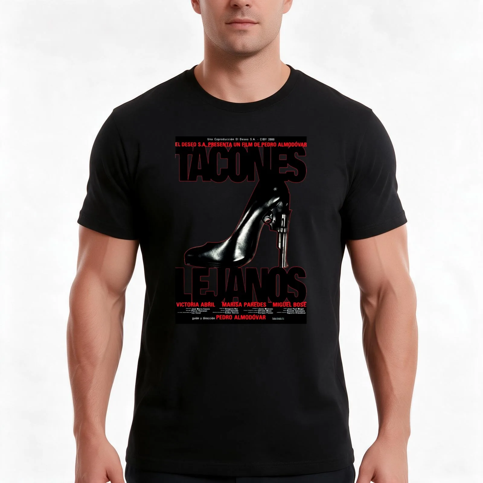 Far Heels Pedro Almodóvar T-Shirt Summer Casual Cotton Tee Oversized Streetwear Tops Vintage Graphic Print Unisex Men Women