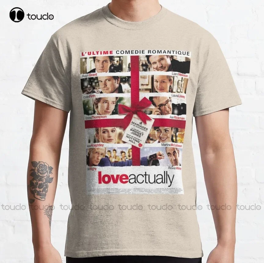 Hugh Grant Love Actually Classic T-Shirt Mens Funny Tee Shirts Custom Aldult Teen Unisex Digital Printing Tee Shirt Xs-5Xl New