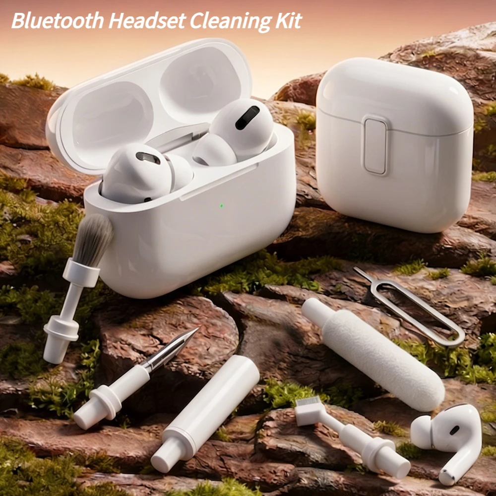5-in-1 Portable Multifunctional Bluetooth Earphone Headset Cleaning Kit For Airpods 4 3 2 1 Pro 3 2 Samsung Galaxy Buds 4 3 Pro