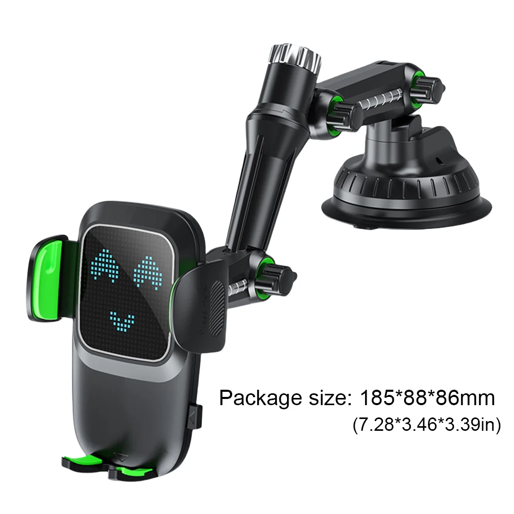 Air Vent Phone Mount Flexible Long Arm 360 Degree Rotating Windshield Phone Stand Hands Free Air Vent GPS Stand with Suction Cup