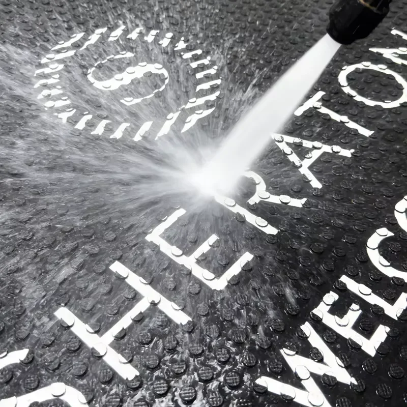 Natural Rubber Weather-Resistant Non-Slip 3D Dot Printed Door Mat for Commercial Entrance