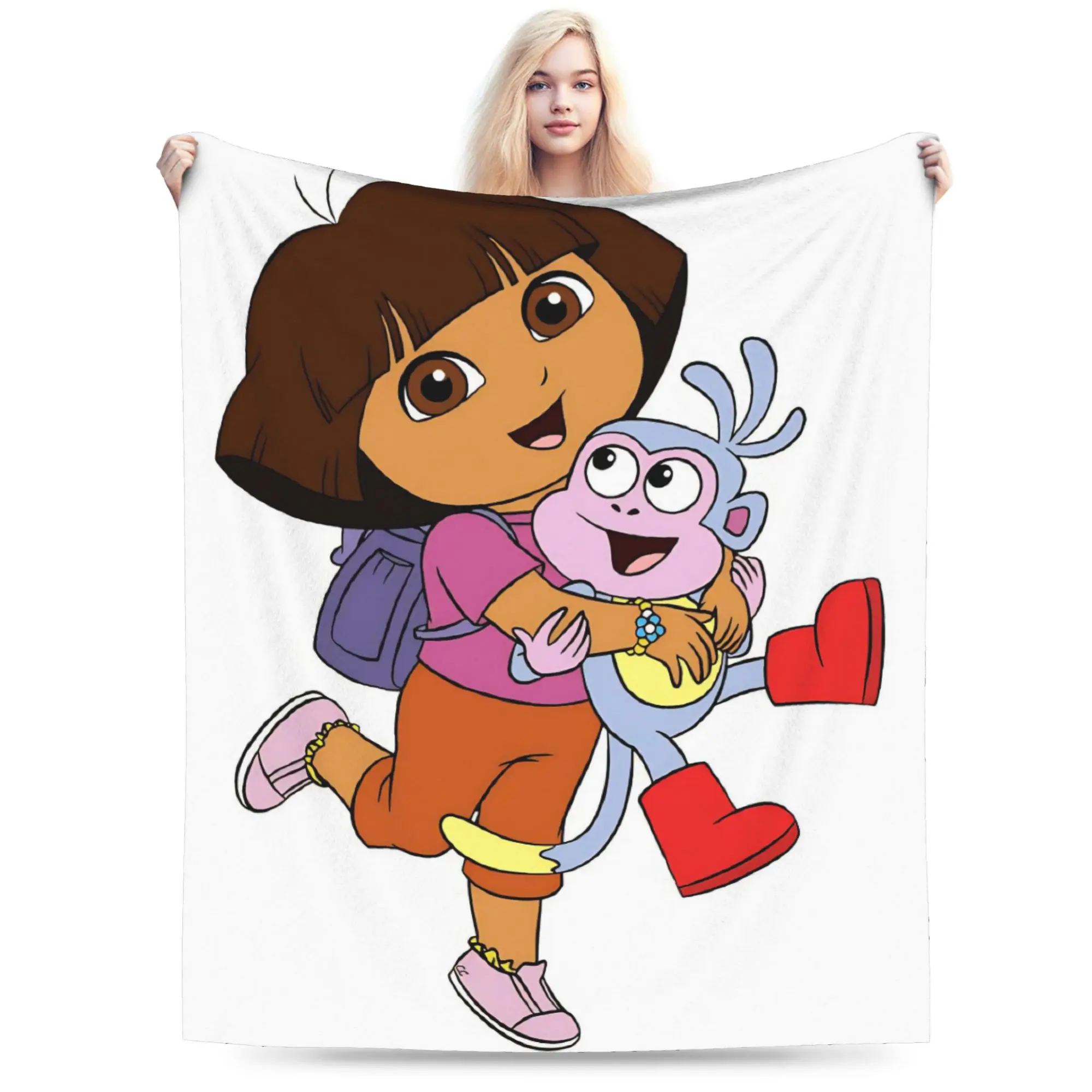 D-Doras The Explorers Blanket Multi-size Super Soft and Warm  Throw Blankets for Couch Sofa and Bed