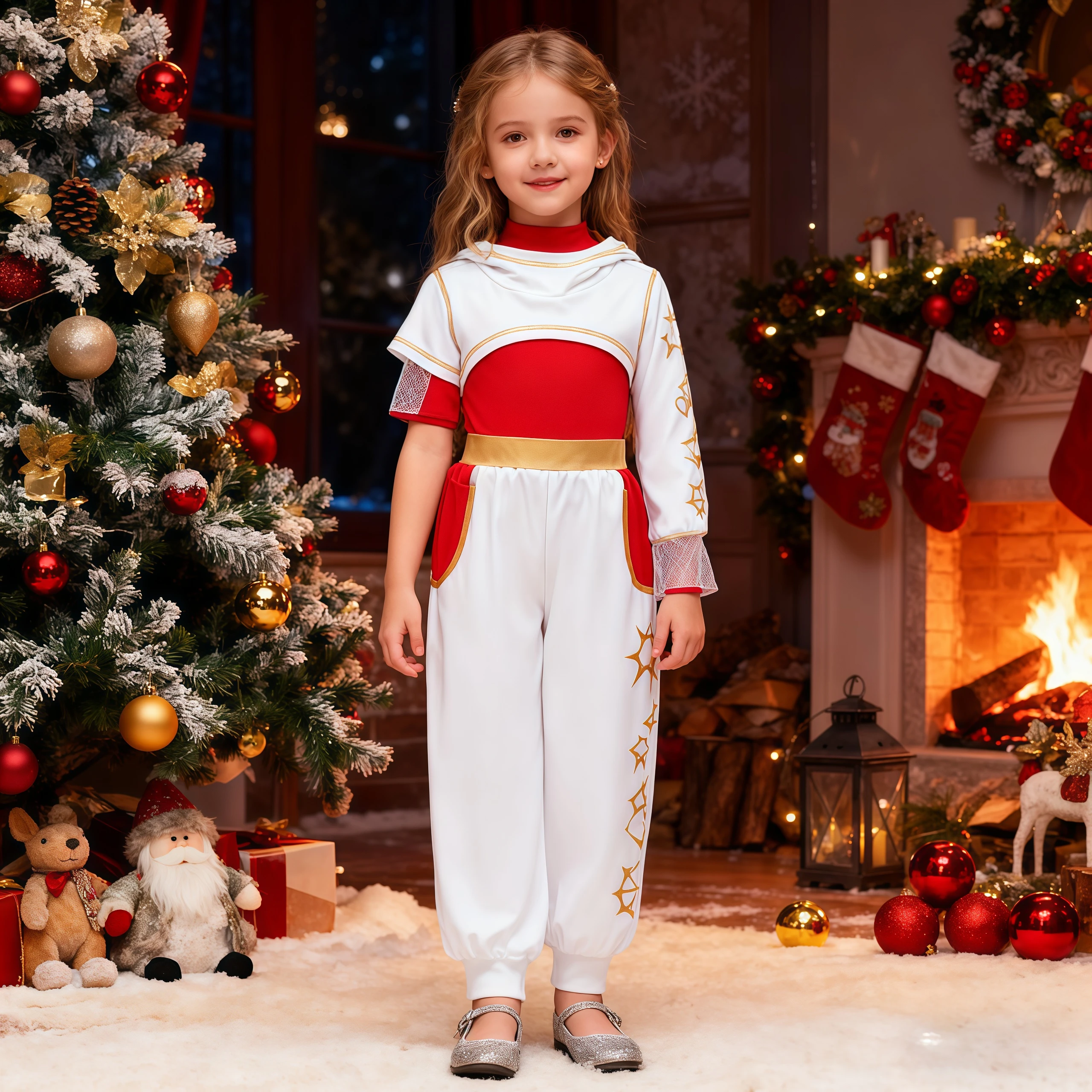 الكسالى الفتيات زي نوفا هالوين تأثيري المشجع شبكة أعلى + السراويل + معطف مقنع + اكسسوارات للأطفال ملابس موحدة للحفلات #1