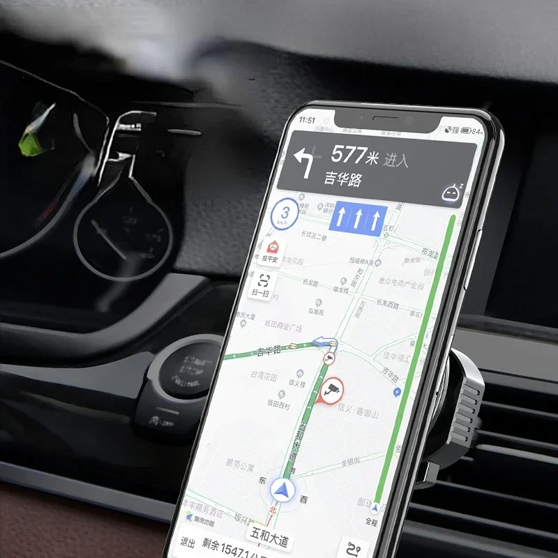 

4 шт. универсальный магнитный держатель для телефона с вращением на 360 градусов для вентиляционной решетки автомобиля, подходит для iPhone и GPS-навигаторов