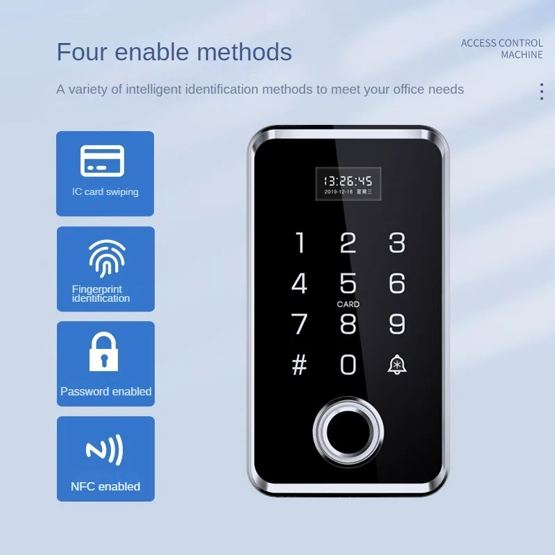 Waterproof Fingerprint Access Control System Electronic Magnetic Lock Swiping Card Fingerprint Touch Password Machine