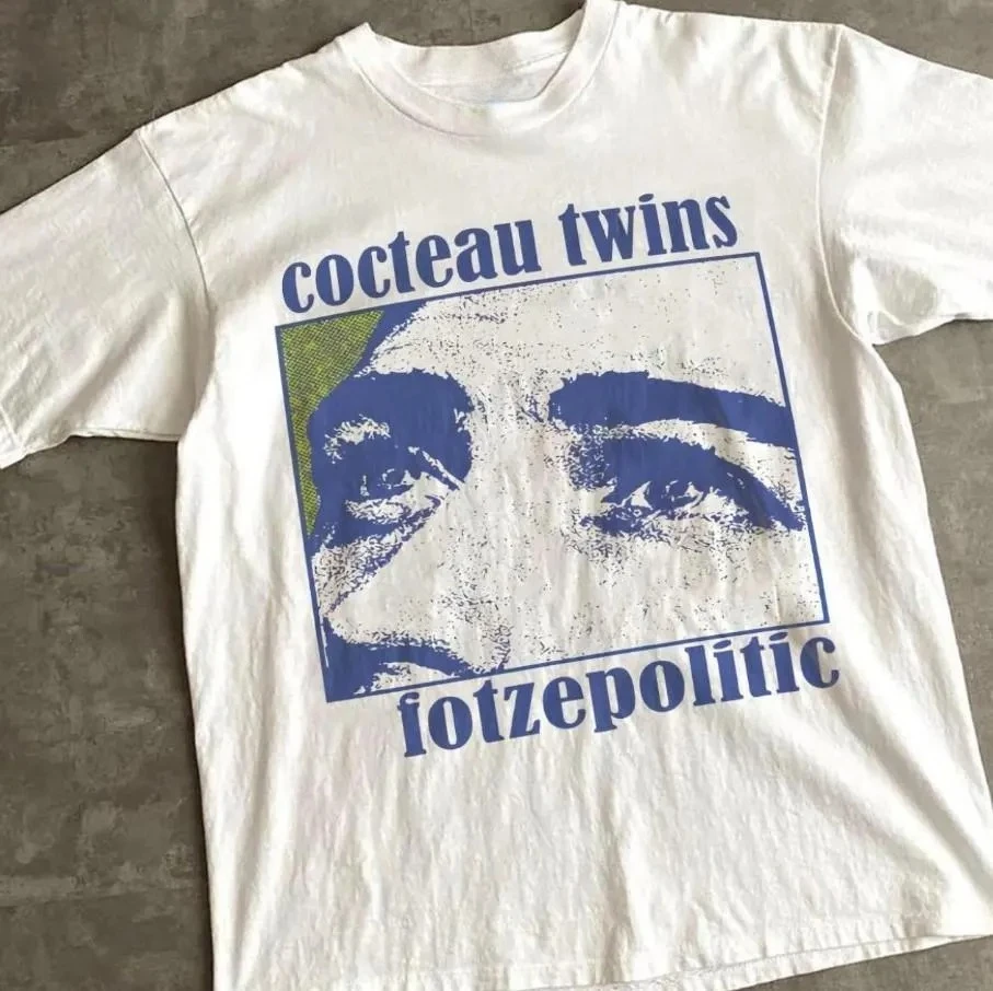 

Plus Size Summer Women's Vintage Cocteau Twins T-Shirt Cotton Breathable Stylish Versatile Street Style Oversized