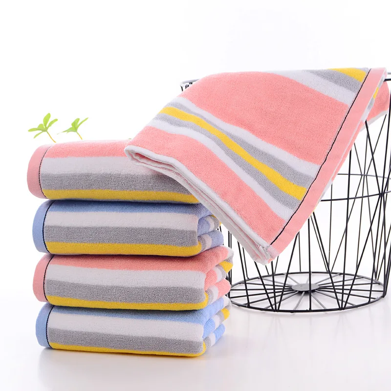 4pcs/set Bath Towel Absorbent Adult Bath Towels Solid Color Soft Face Hand Shower Towel for Bathroom Washcloth 40x90cm