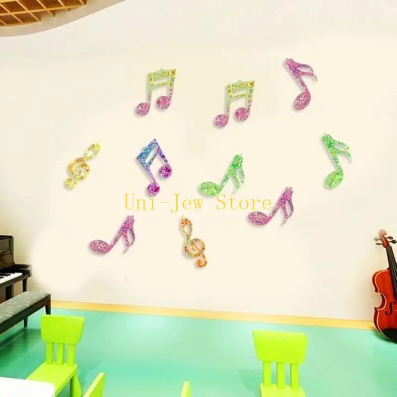 40GB Musical Note Wind Chimes Mold Wind Pendants Silicone Molds Epoxy Resin Molds for DIY Handcraft Home Decoration