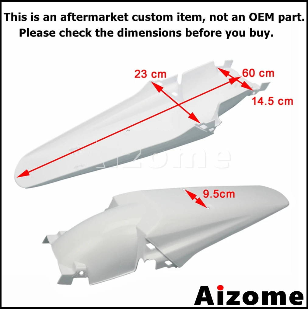 Universal Plastic Motocross Headlight Headlamp Front & Rear Motorcycle Fender Mud Guard For Yamaha YZ YZF TTR WR 450 250 230 125