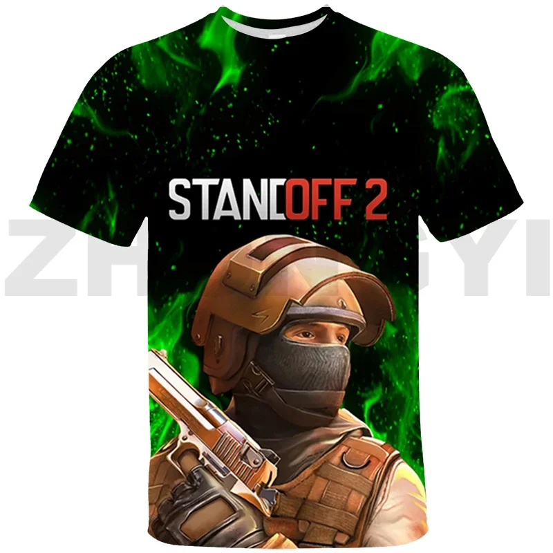 Men's T Shirts Standoff 2 Tops Tees Short Sleeve Oversized Tshirt Kids Streetwear Summer Clothes Assault Game Graphic T Shirts