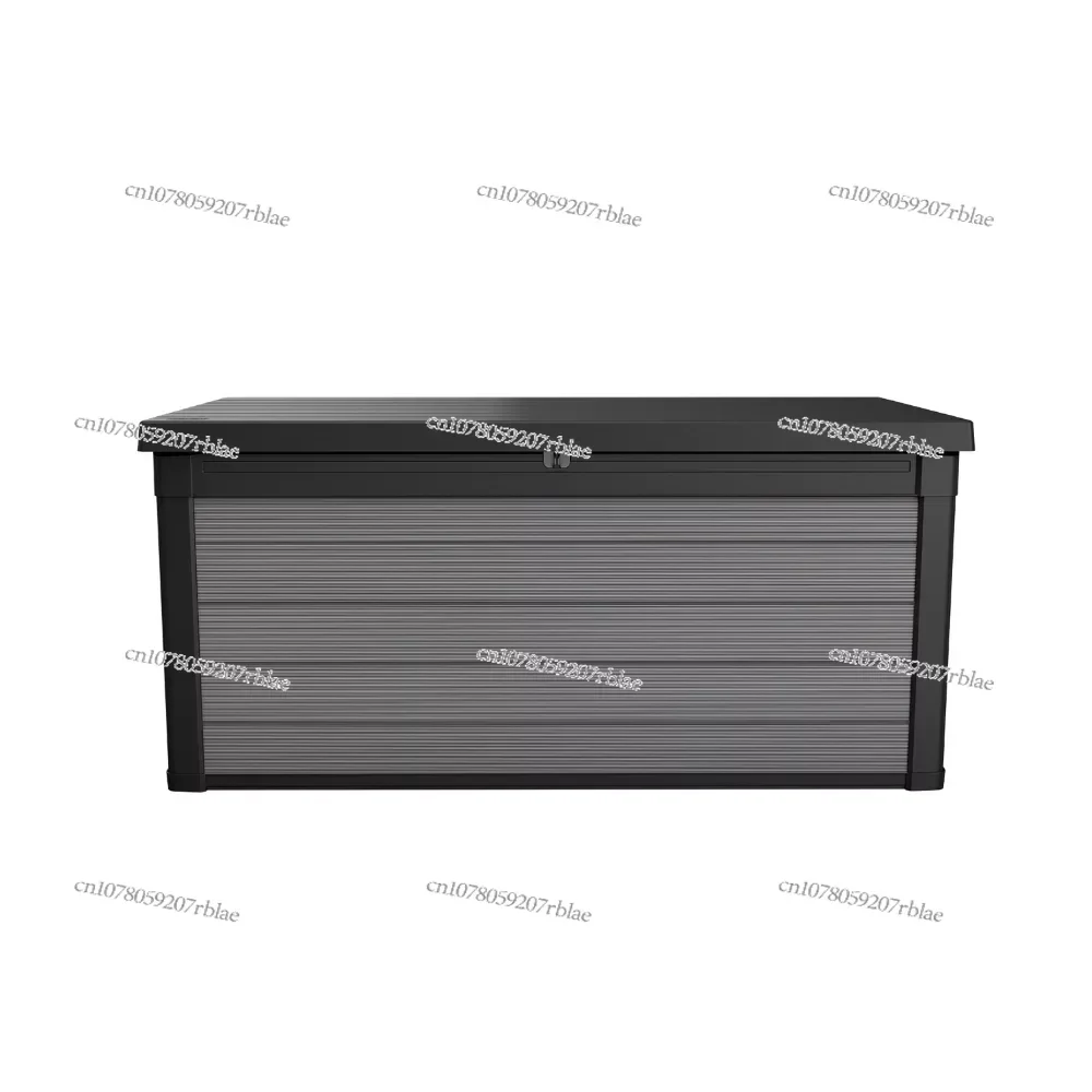 Black and Gray Storage Box: Outdoor 150 Gallon Wood and Resin Deck Box, 59.70 X 28.50 X 27.55 In