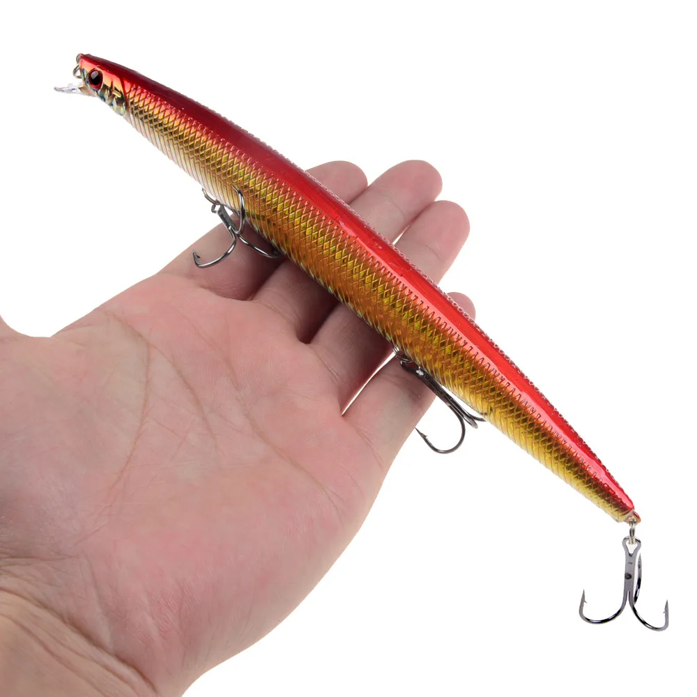 16 Farben 18cm 24g Elritze Angel köder Laser Kurbel köder harter künstlicher Köder Kunststoff großer gefälschter Fisch lockt Seefisch köder