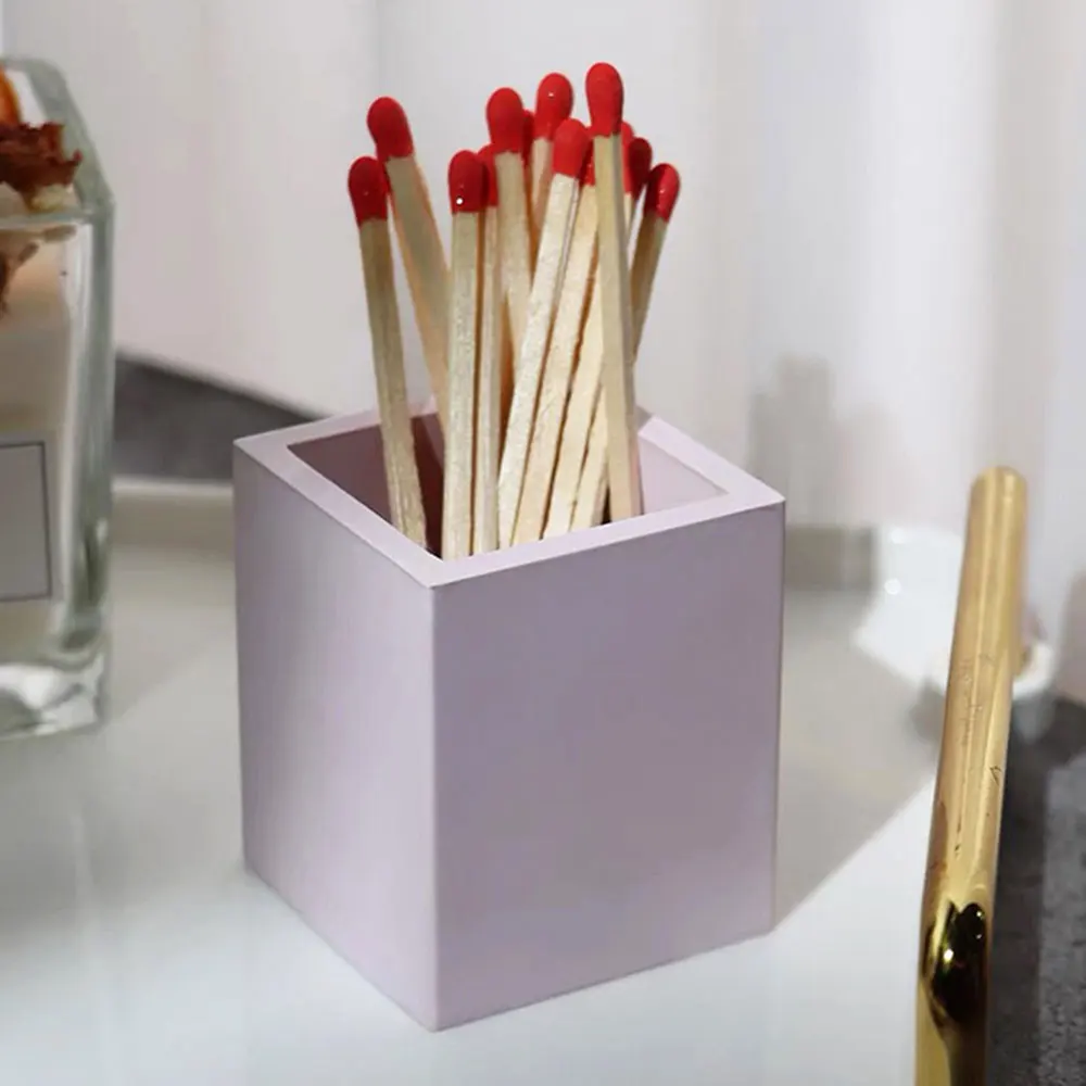 Square Essential Oil Candle Holder Silicone Mold DIY Gypsum Concrete Aroma Furnace Wax Melting Furnace Diffuser Bracket Mould