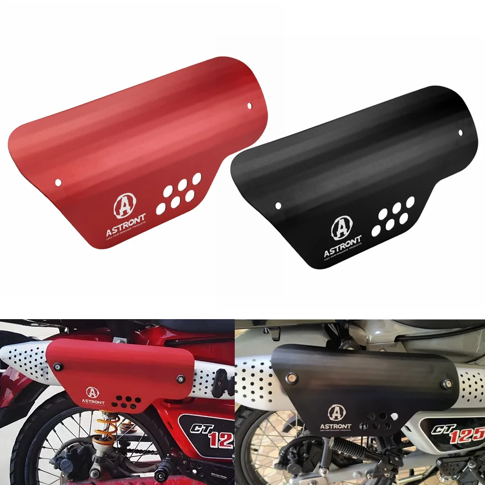 

For Honda CT125 Trail 125 Hunter Cub 2020-2024 Motorcycle Aluminum Exhaust Pipe Heat Shield Guard Cover Protector Accessories