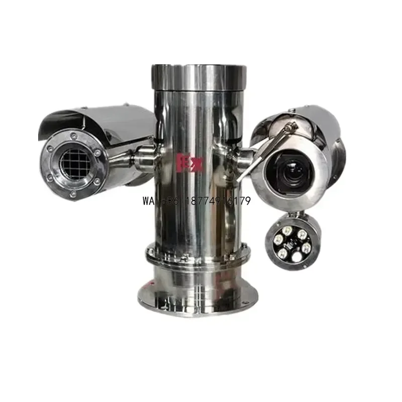 wmwmnu Dual-spectrum Explosion-proof Thermal Imaging PTZ Head Featuring Perimeter Violation Detection TemperatureODM OEM