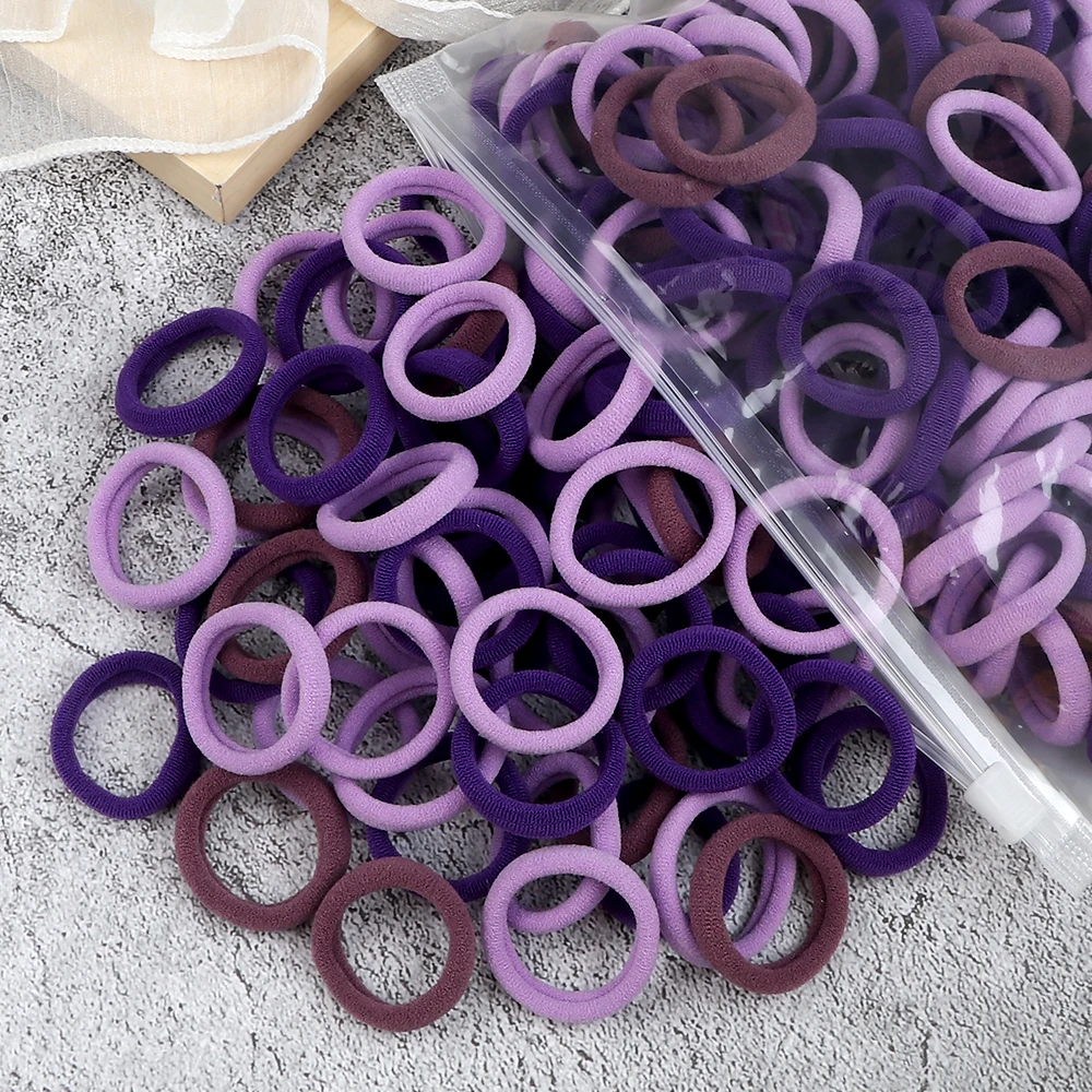 20-200Pcs Hair Accessories Kids Ponytail Holder Girls Scrunchie Hairband For Woman Elastic Rubber Bands Child Hair Rope Headband