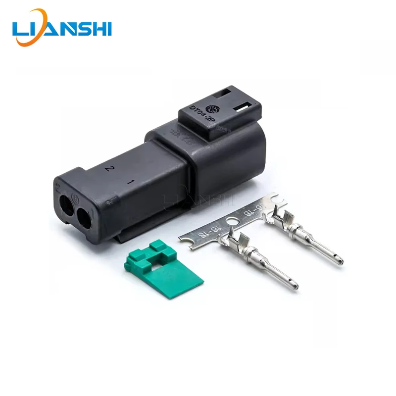 DT04-2P-E005 Automotive connector Black flat cover Male/Female DT06-2S-E005 connector docking plug