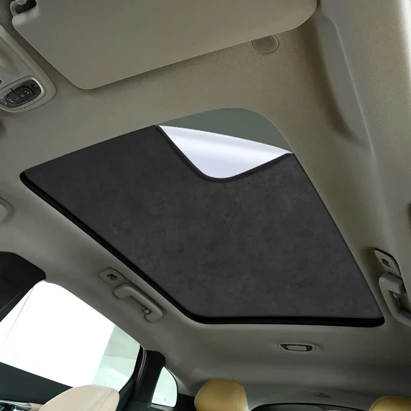 

Car Suede Fabric For VOLVO C40 V40 2013-2026 Electrostatic Adsorption Sunroof Sunshade Auto Anti-UV Heat Insulation Skylight
