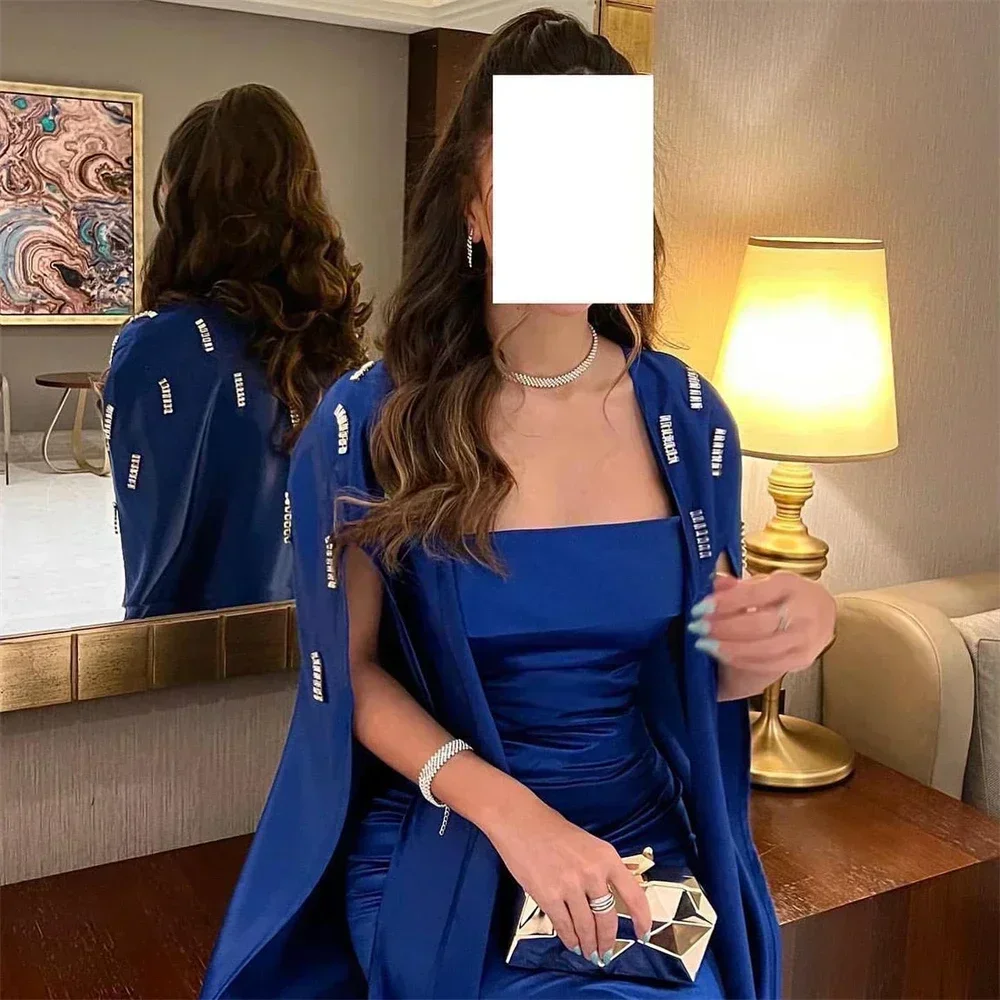 Evening Dresses Boat Neck Two-piece Satin Formal Occasion Elegant Prom Dress Exquisite High Quality Party Gowns Women Customized