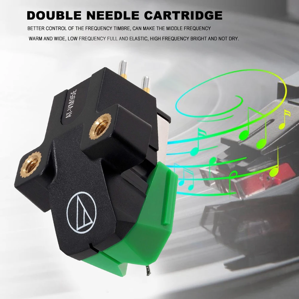 

AT-VM95E Dual Moving Magnet Turntable Cartridge Replacement Double-moving Magnetic Vinyl Cartridge Parts Dedicated VM Stylus