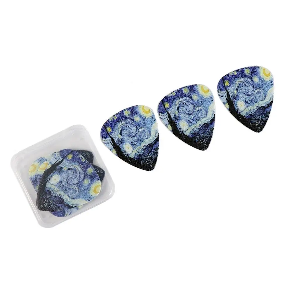 Acessórios som premium clássico baixo estrela céu design palheta acústica palheta de guitarra elétrica