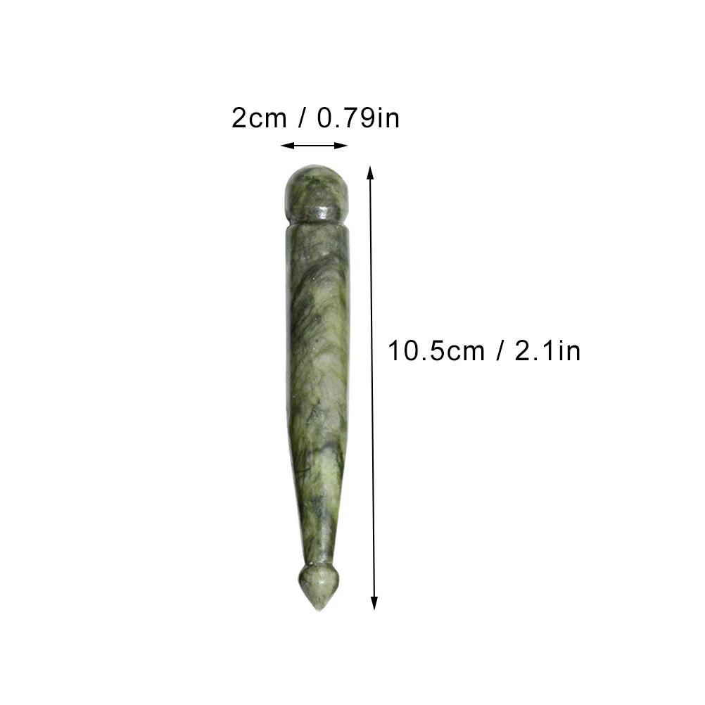 

Jade Acupuncture Pen Gua Facial Massage Tools Stone for Face Point Rod Smooth Natural Scraper Back Eye Massager Portable