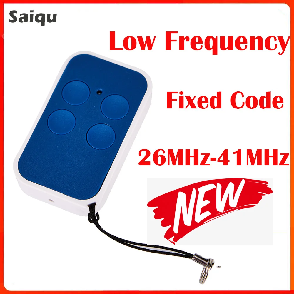 Low Frequency 26MHz-41MHz Remote Control 40.665MHz 26.995MHz Duplicator Fixed Code HandHeld Wireless Garage Door Opener