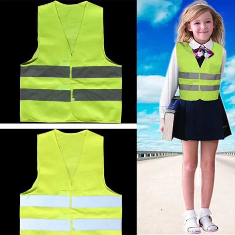 

High Visibility Pupil Child Student Reflective Traffic Vest Scooter Cycling Safety Vest Jacket Children/adult Road Reflect Vests