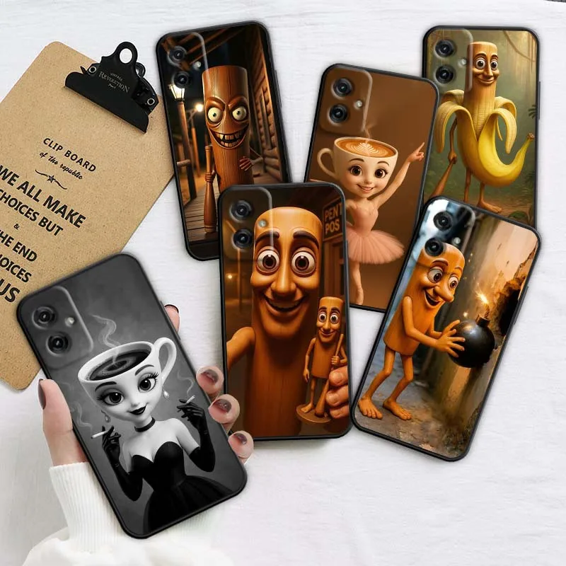 

Balerina Capucina Cartoon Art For Motorola G85 Edge 50 G24 G35 G14 G04 40 G72 G34 G31 G Stylus G54 G13 G32 5G Black Phone Case