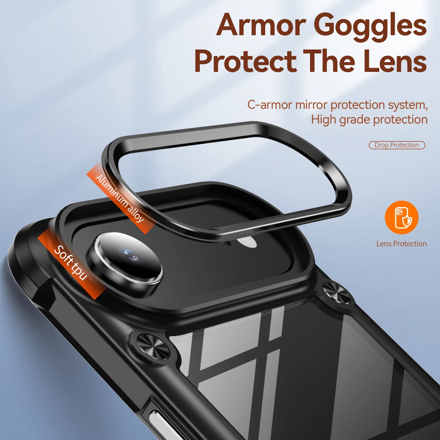 Transparente, nicht gelbe Rüstungshülle für iPhone 17 Air Iphone 17 17 Pro Max 15 16 14 Plus 13 12 Pro Iphone 15 Iphone 16 Handytasche