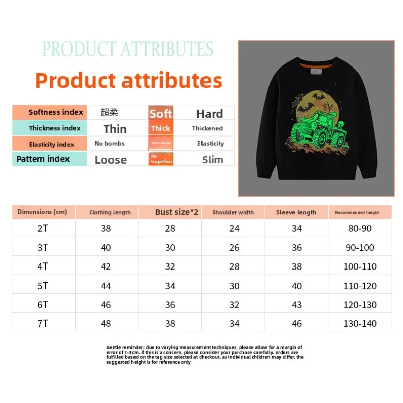 الشباب هالوين البلوز الخريف طويلة الأكمام Crewneck أعلى عارضة زي الملابس اليقطين شبح موضوع الخريف ملابس الأولاد ارتداء #2