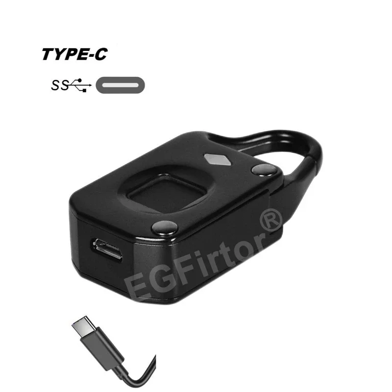 Tuya Bluetooth Mini Fingerprint Smart Padlock Keyless Anti-theft Luggage Case Lock For Gym Backpack Battery Padlock gallery 1