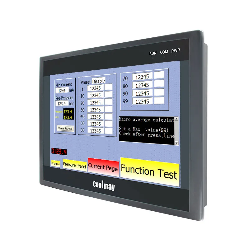 

Coolmay HMI PLC Touch Screen QM3G-100FH-24MR RS232 RS485 Programmable Logic Controller
