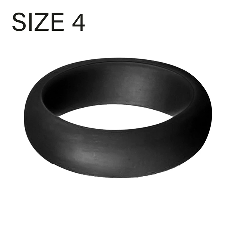 5.7Mm Popular For Men Women Silicone Cool Rings Silicone Wedding Ring Environmental Outdoor Sports Ringx2