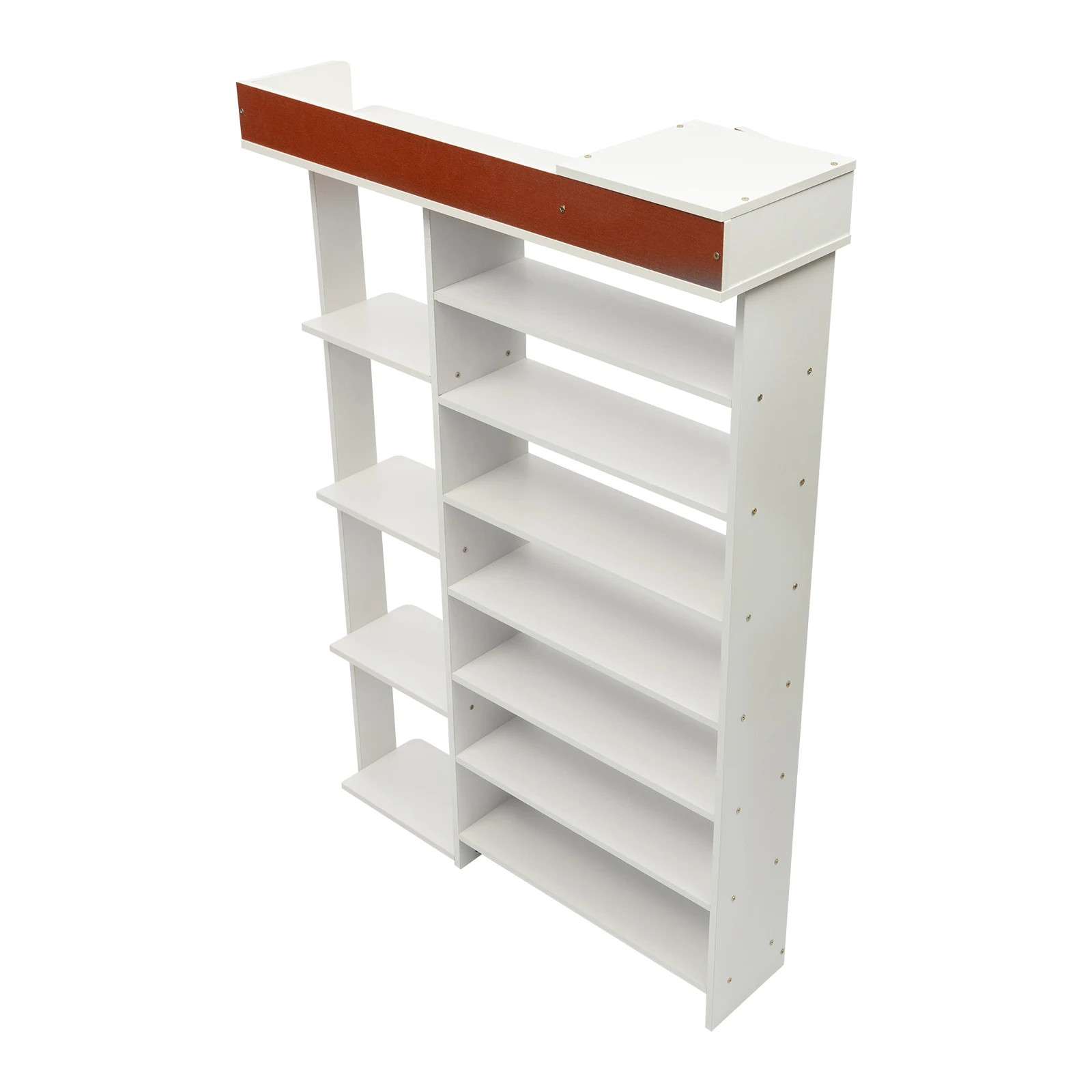 Shoe Rack 8 Tier Shoe Organizer White Shoe-shelf Entryway Hallway Organizers