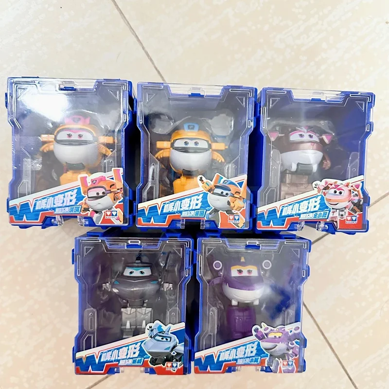 Super ailes Mini Traver 2 pouces transformer Robot pour avion en 3 étapes figurines déformation transformant Anime jouets pour enfant