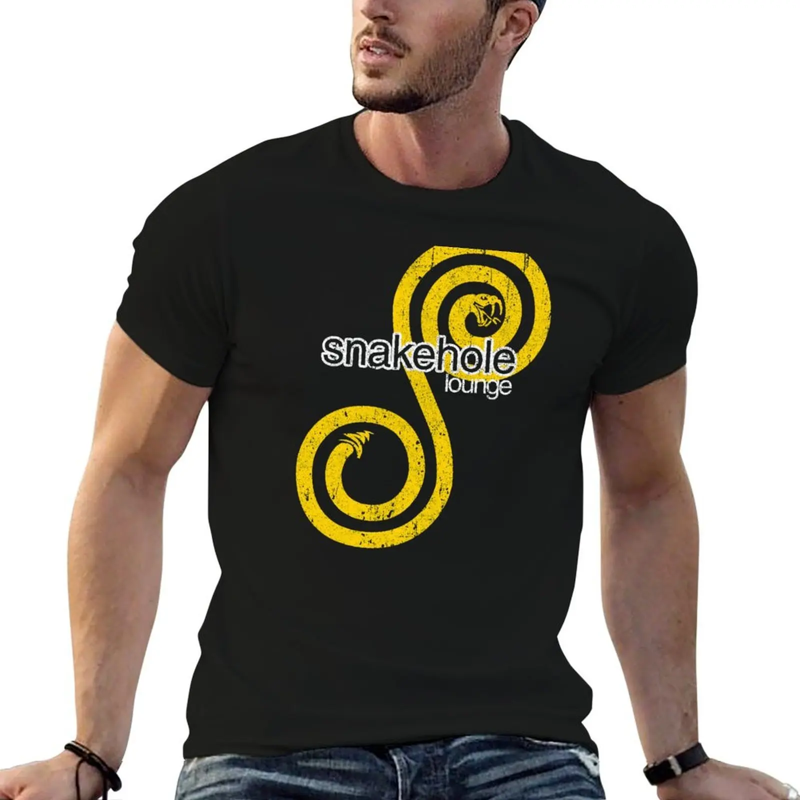 Snakehole Lounge T-Shirt basketball graphic tees cotton man t-shirts heavyweight t shirts for men