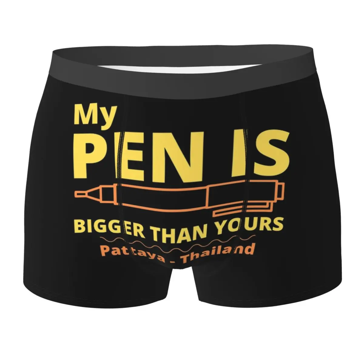 

Трусы-боксеры, шорты My Pen Is Big с забавным логотипом, трусы Pattaya, Таиланд, мужское нижнее белье для Homme, мужские подарки бойфренду