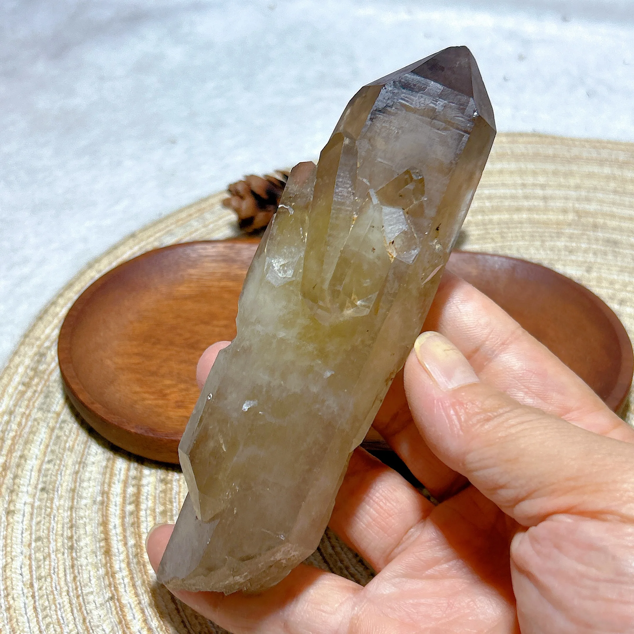 Healing Natural Crystal Smokey Citrine Cluster Raw Stone Specimen Point Gemstones Mineral Energy Home Decorations Gift view 2