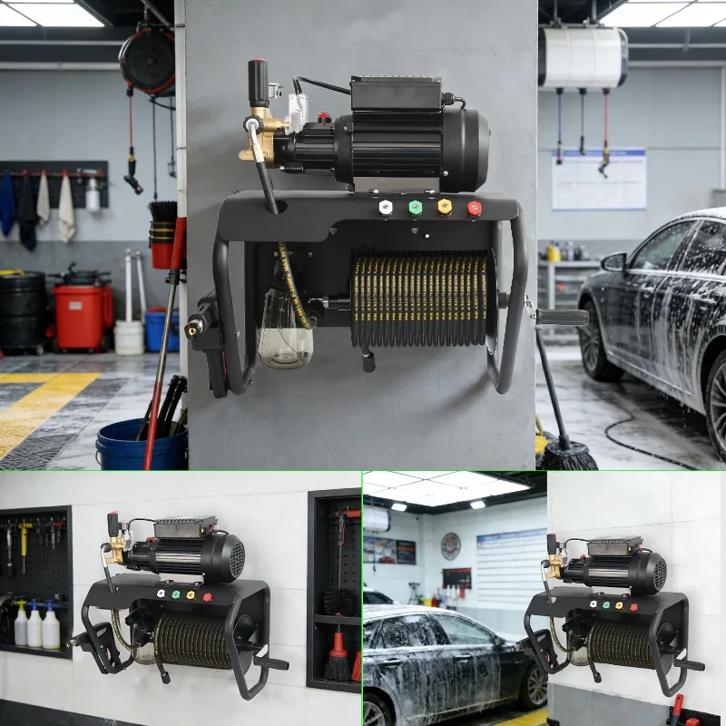 High Pressure Washer Jet Cleaner Portable Pressure Washer Automatic Pump Wall-Mounted Automatic Pressure Washer With Hose Reel