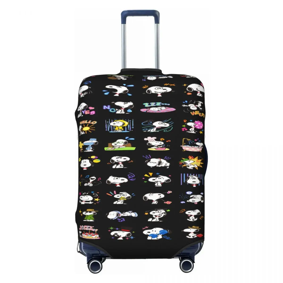 

Эластичный защитный чехол для чемодана с анимированным изображением Снупи, подходит для багажа 18-32 дюйма