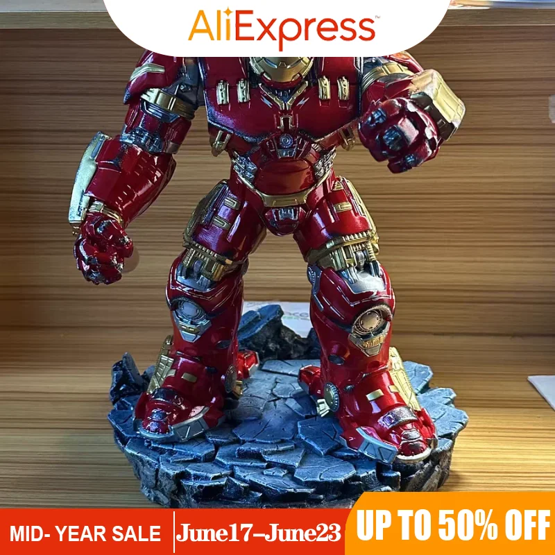 

32cm Marvel Avengers Hulkbuster Doll Statue Super Hero Pvc Action Figure Resin Gk Model Deco Collection Ornaments Artware Gift