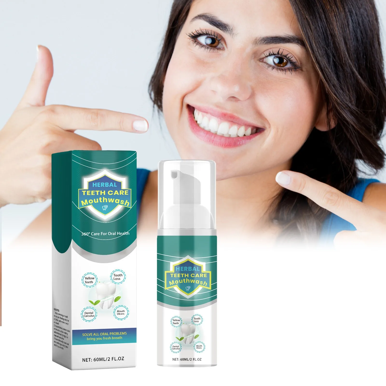 

Clean White Teeth Fresh Breath Foam Teeth Cleaner Toothpaste