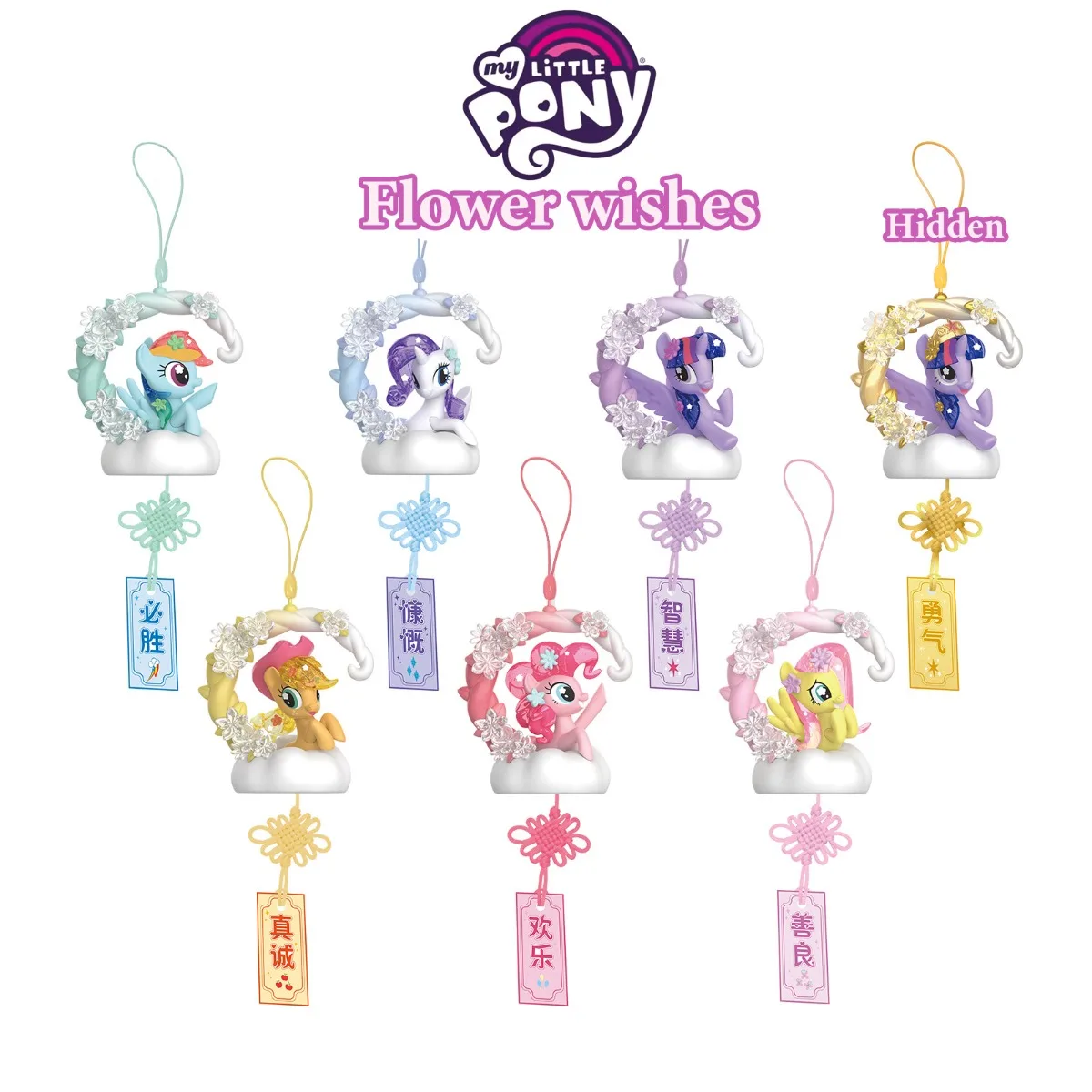 

Серия «My Little Pony Flower Wishes», слепая коробка, игрушка, мультяшная фигурка, подвески, коллекционные настольные украшения, подарки на день рождения для детей