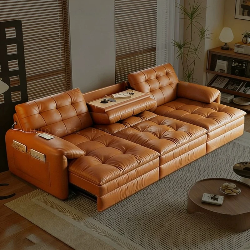 Folding Corner Living Room Sofas Lounge Multifunctional Relaxing Recliner Sofa Italian Office Relaxing Divano Home Furniture