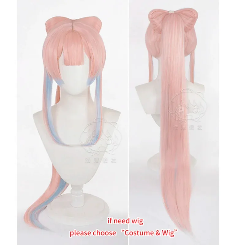 

v;7,e\6' Costume Wig Pink Hair Game Sangonomiya Kokomi Cosplay Women Dress Shoes for Role Play Anime Eventh;3,p\5/