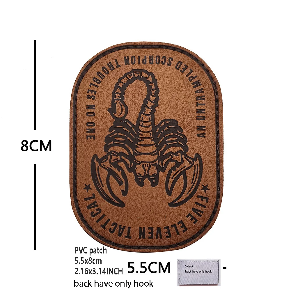 Parche táctico PVC 3D calavera – Brazalete moral para mochila - imagen 4